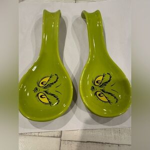 Green Grinch Spoon Rests 2 pk